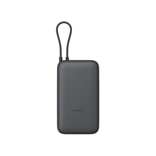 Внешний аккумулятор с встроенным кабелем Xiaomi Power Bank 20000mAh (Integrated Cable) GL Dark Gray