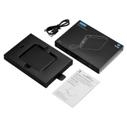 Внешний аккумулятор со встроенным кабелем USB-C «Дэнси», 5000 мАч, черный