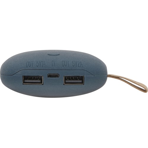 Внешний аккумулятор в форме камня «Stone», 7800 mAh, темно-серый