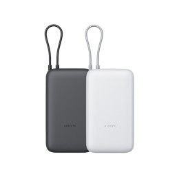 Внешний аккумулятор с встроенным кабелем Xiaomi Power Bank 20000mAh (Integrated Cable) GL Dark Gray
