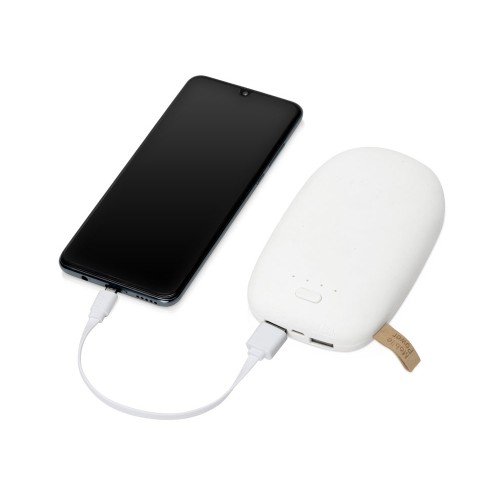 Внешний аккумулятор в форме камня «Stone», 10400 mAh, белый