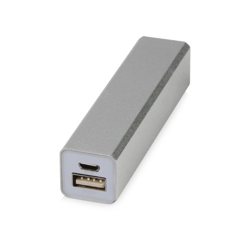 Портативное зарядное устройство "Брадуэлл", 2200 mAh, серебристый