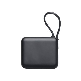 Внешний аккумулятор со встроенным кабелем «Liri», QC/PD, 10000 мАч, черный