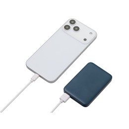 Внешний аккумулятор «Simp», 5000 мАч, темно-синий