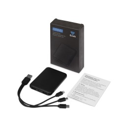 Портативное зарядное устройство"Grind", 5000 mAh, черный