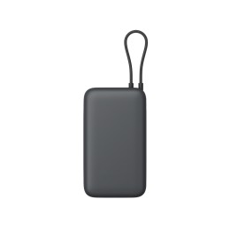 Внешний аккумулятор с встроенным кабелем Xiaomi Power Bank 20000mAh (Integrated Cable) GL Dark Gray