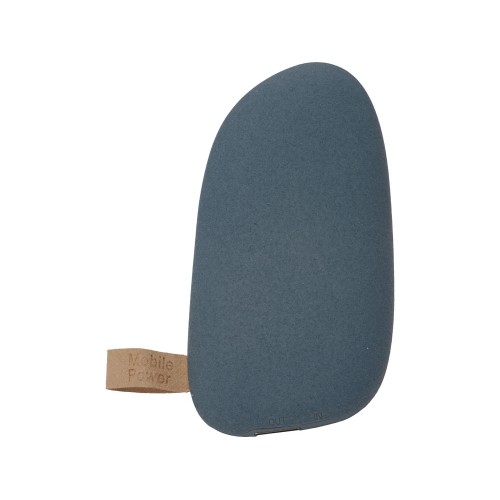 Внешний аккумулятор в форме камня «Stone», 5200 mAh, серо-синий
