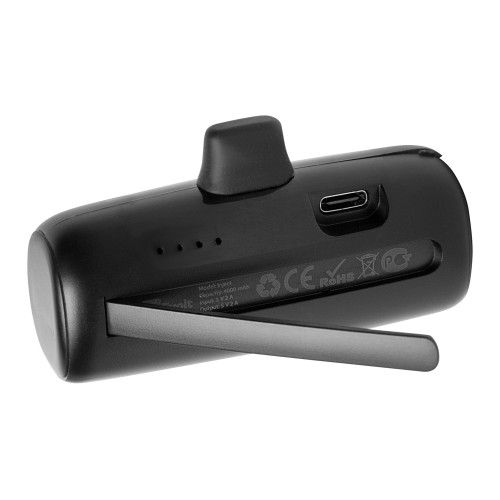 Внешний аккумулятор с разъёмом Type-C «Inject», 4000 mAh, черный