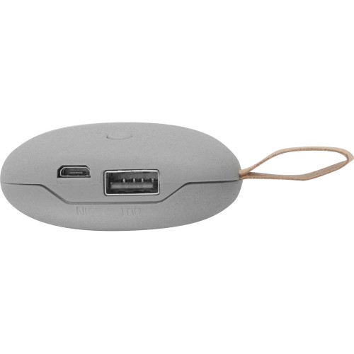 Внешний аккумулятор в форме камня «Stone», 5200 mAh, серый