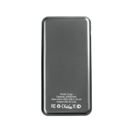 Внешний аккумулятор «Forge» v.2, металл, 10000mah, серый