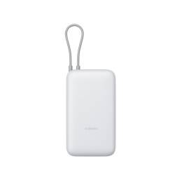 Внешний аккумулятор с встроенным кабелем Xiaomi Power Bank 20000mAh (Integrated Cable) GL Light Gray