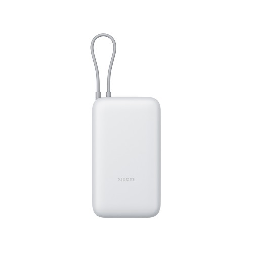 Внешний аккумулятор с встроенным кабелем Xiaomi Power Bank 20000mAh (Integrated Cable) GL Light Gray