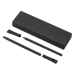 Набор из ручки и вечного карандаша из переработанной бумаги "Recycled Duo", черный