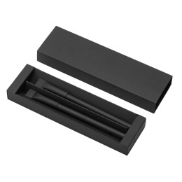 Набор из ручки и вечного карандаша из переработанной бумаги "Recycled Duo", черный