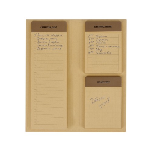 Планер с отрывными листами "Write & Plan", натуральный