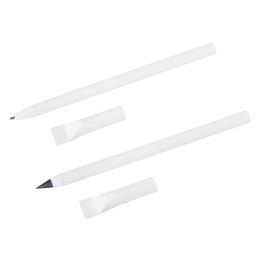 Набор из ручки и вечного карандаша из переработанной бумаги "Recycled Duo", белый