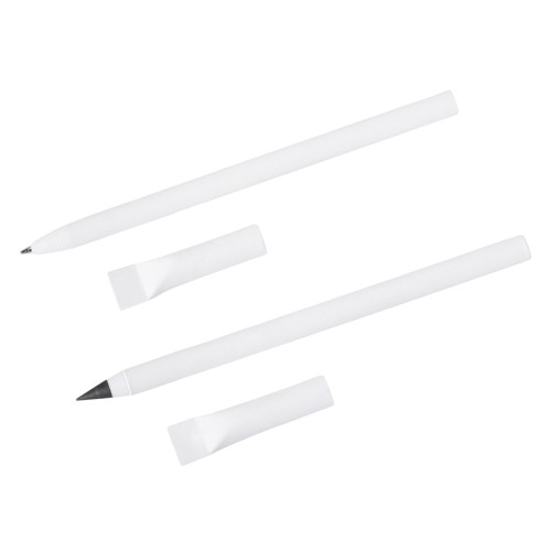 Набор из ручки и вечного карандаша из переработанной бумаги "Recycled Duo", белый