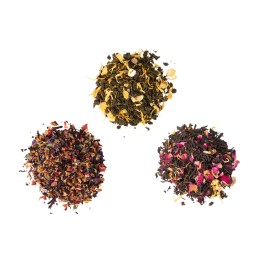 Набор подарочный с тремя видами чая "Bouquet" (два черных чая, зеленый чай)