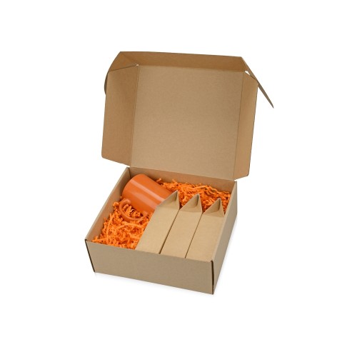 Подарочный набор «Tea Trio Superior» с тремя видами чая, оранжевый