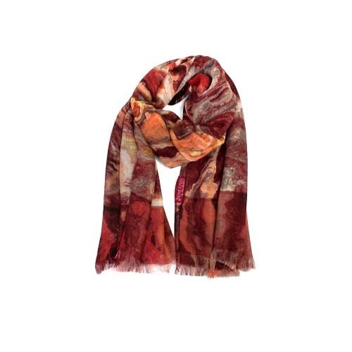 Мужской шарф "Красный Оникс"