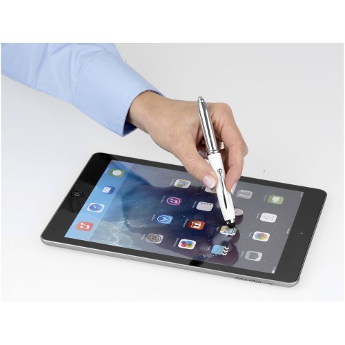 Ручка-стилус шариковая "Xenon", белый, синие чернила