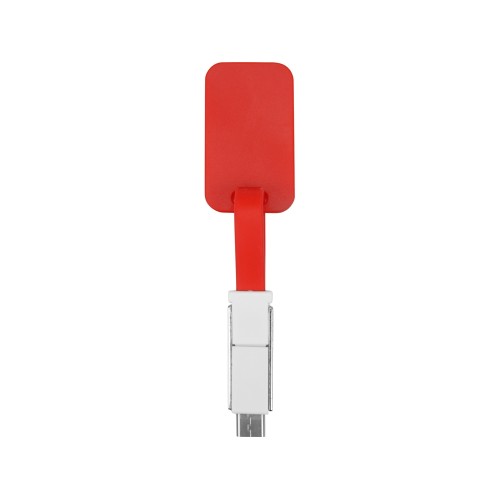 Зарядный кабель 3-в-1 "Charge-it", красный
