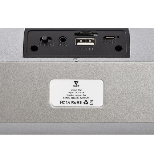 Портативная стереоколонка «Hull», 2 * 3 Вт, серый