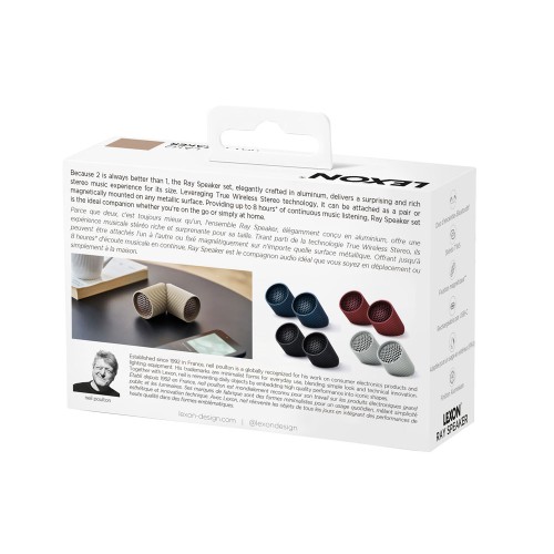 Беспроводная колонка Ray Speaker, серебристый