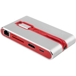 Хаб USB Rombica Type-C Hermes Red (Р)