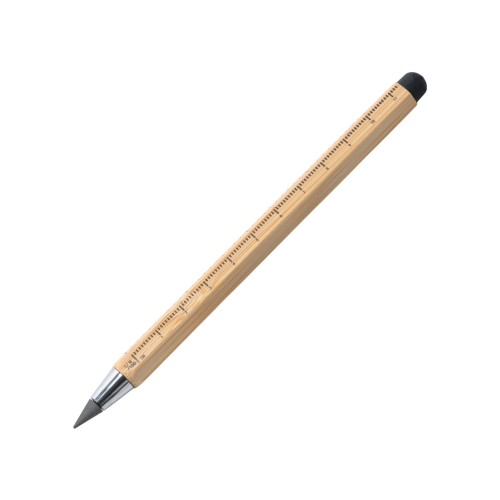 Вечный карандаш "Sicily Bamboo" из бамбука со стилусом и линейкой