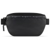 Сумка на пояс BUGATTI БЛАНК ОБЛЕГЧЕННАЯ | BLANC DELIGHT, чёрная, нейлон RPET600D/тарпаулин/полиэстер, 24х11х12,5 см, 2 л