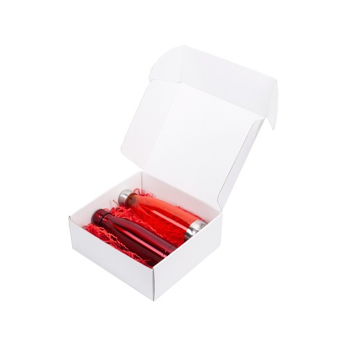 Подарочный набор с термосом и бутылкой «Bottle set», красный