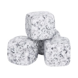 Камни для виски «Gentleman» в бархатном мешочке, 4 шт, серый