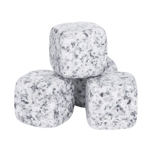 Камни для виски «Gentleman» в бархатном мешочке, 4 шт, серый