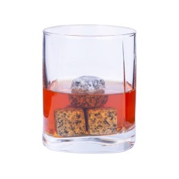 Камни для виски «Gentleman» в бархатном мешочке, 4 шт, серый