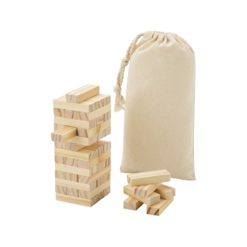Jumble деревянная игра «Падающая башня», натуральный