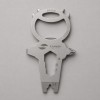 Мини-мультитул карманный Stinger, 68 x 41 мм, 7 функций, космонавт, нержавеющая сталь, серебристый, в блистере