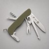 Нож перочинный Stinger, 111 мм, 10 функций, материал рукояти стеклотекстолит G10 (зеленый), в картонной коробке