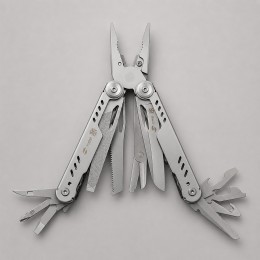 Мультитул Stinger, 110 х 27 мм, 21 функция, сталь, серебристый, в картонной коробке, в комплекте нейлоновый чехол