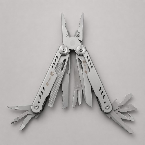 Мультитул Stinger, 110 х 27 мм, 21 функция, сталь, серебристый, в картонной коробке, в комплекте нейлоновый чехол