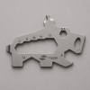 Мини-мультитул карманный Stinger, 61 x 35 мм, 5 функций, кабан, нержавеющая сталь, серебристый, в блистере