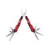 Мультитул Stinger, 105x40 мм, 13 функций, сталь, красно-серебристый, в комплекте нейлоновый чехол