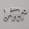 Мини-мультитул карманный Stinger, 55 x 35 мм, 5 функций, медведь, нержавеющая сталь, серебристый, в блистере