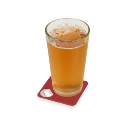 Подставка для кружки с открывалкой «Liso», черный/красный