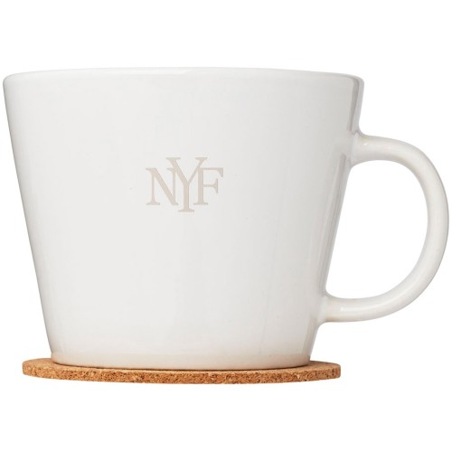 Набор чашек с костерами «Hartley», белый