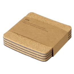 Набор костеров из пробки с фетром "Grit"