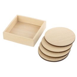 Набор круглых костеров на подставке "Drink"