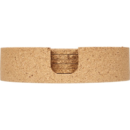 Набор костеров из пробки на подставке из пробки "Krock"