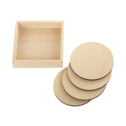 Набор круглых костеров на подставке "Drink"