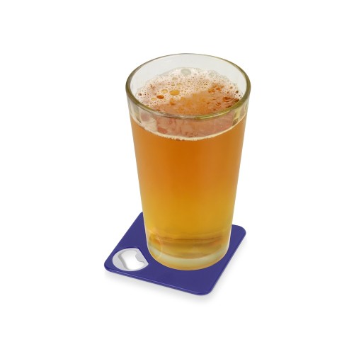 Подставка для кружки с открывалкой «Liso», черный/синий